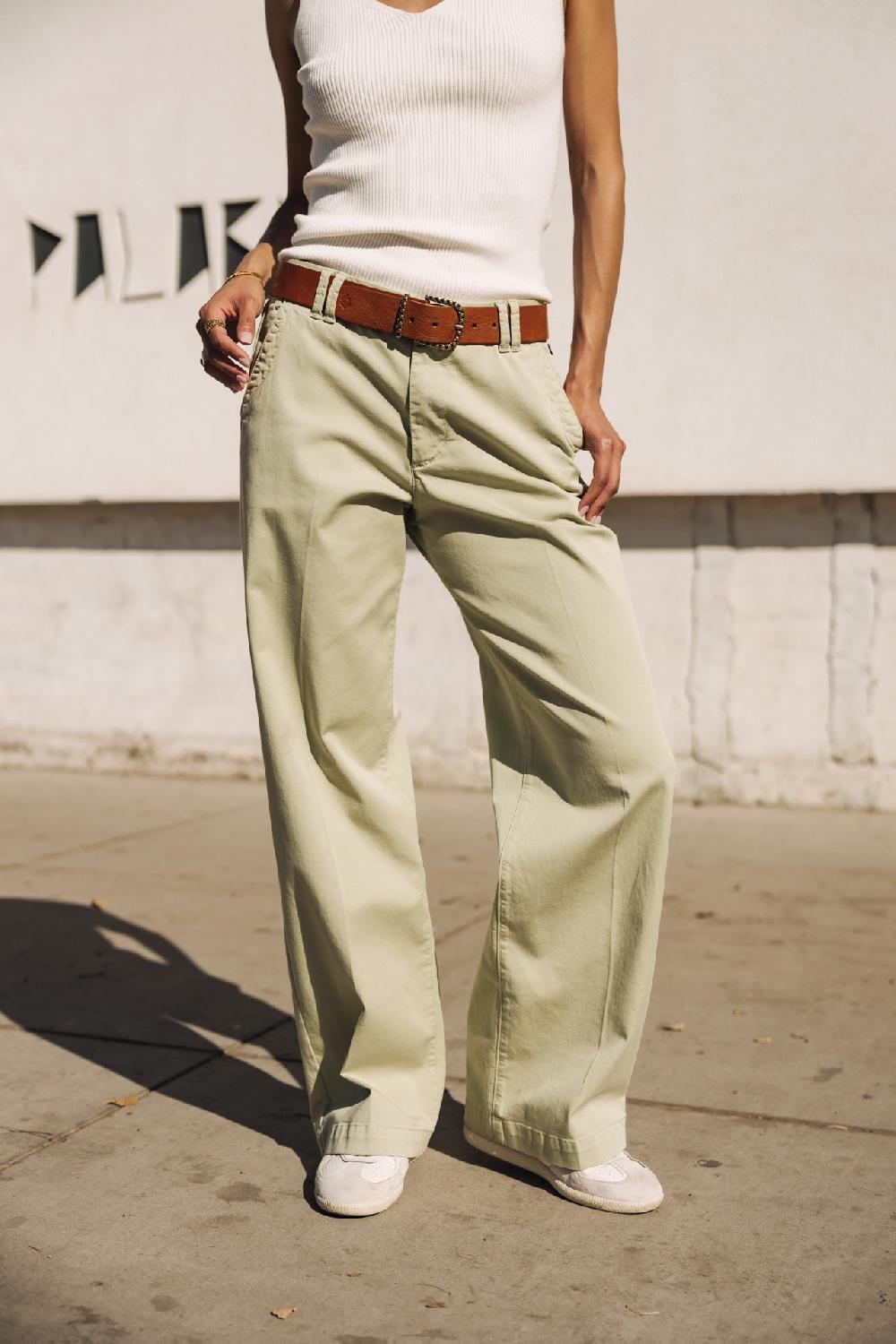 freeman t. porter Nickie Felicita Pantalon large Femme desert sage