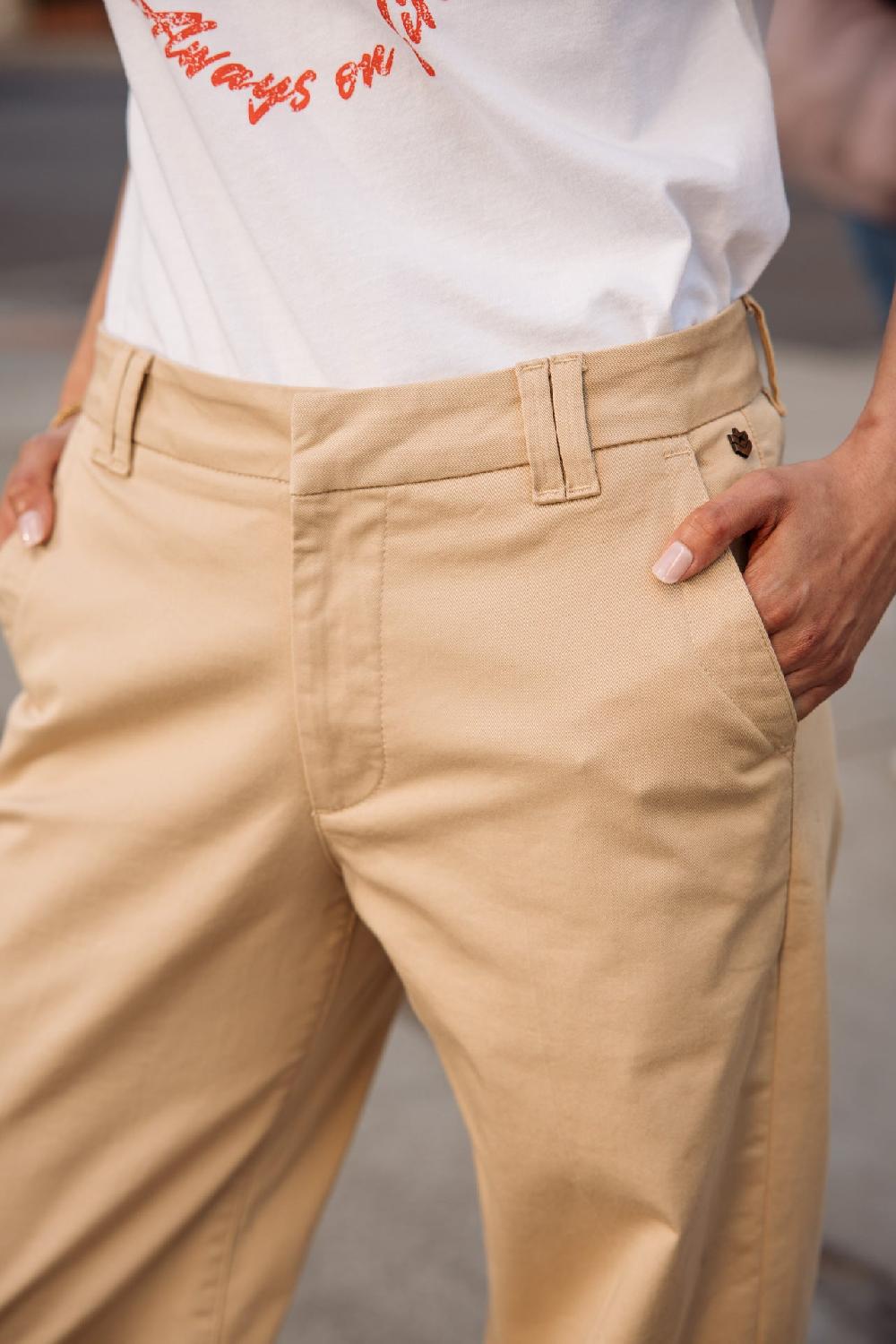 Freeman T. Porter Nickie Felicita Pantalon Large Femme Irish Cream