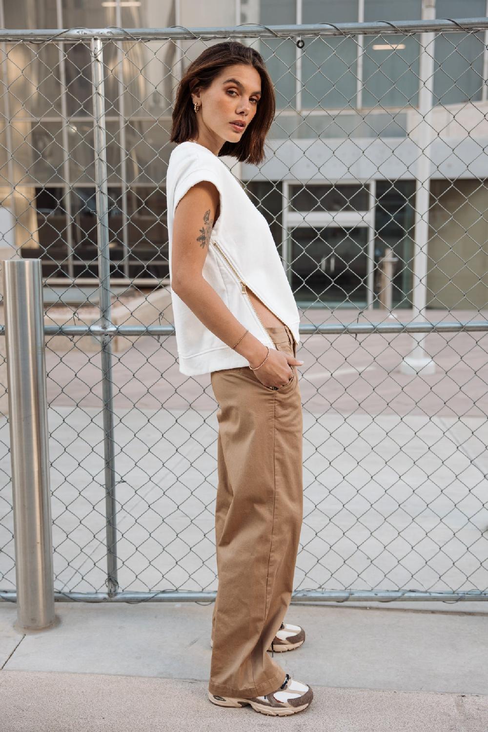 Freeman T. Porter Nickie Felicita Pantalon Large Femme Kelp