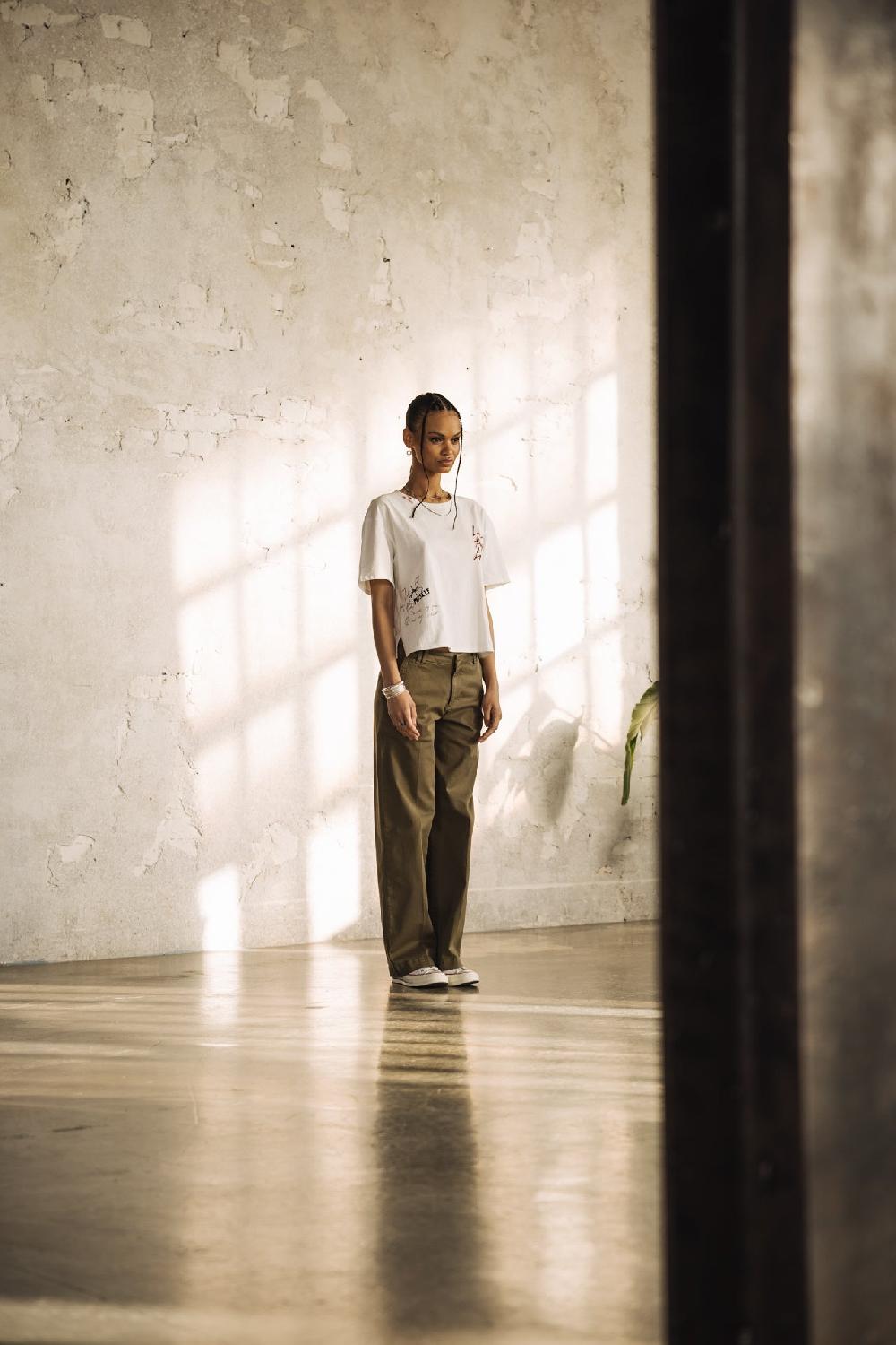 Freeman T. Porter Nickie Felicita Pantalon Large Femme Olive Night