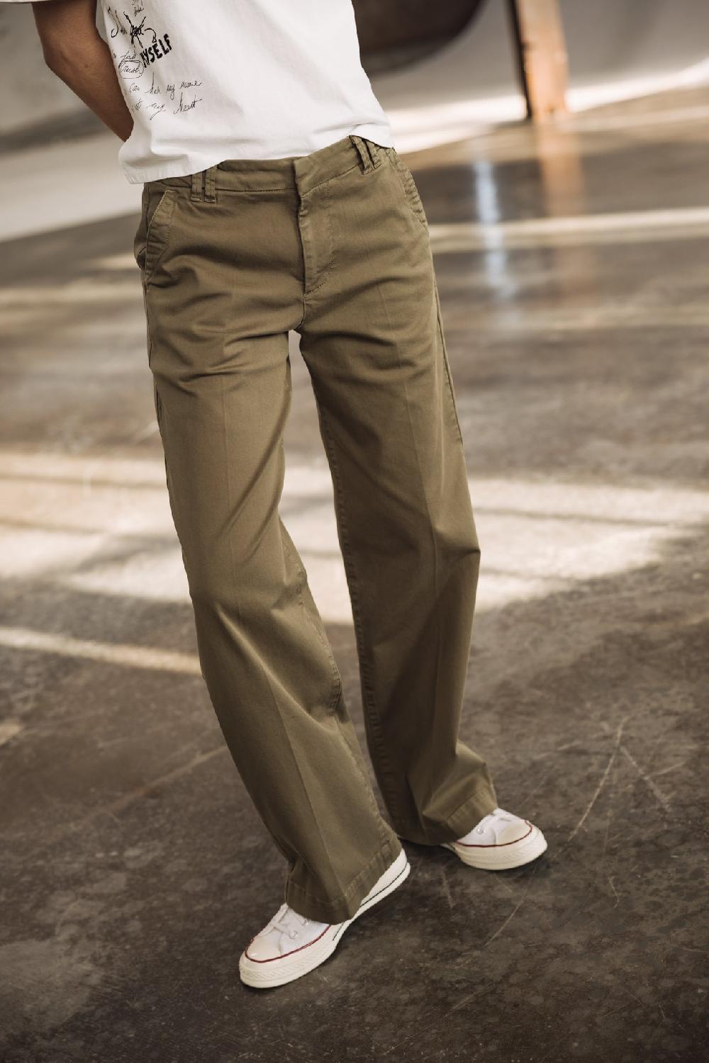 freeman t. porter Nickie Felicita Pantalon large Femme olive night