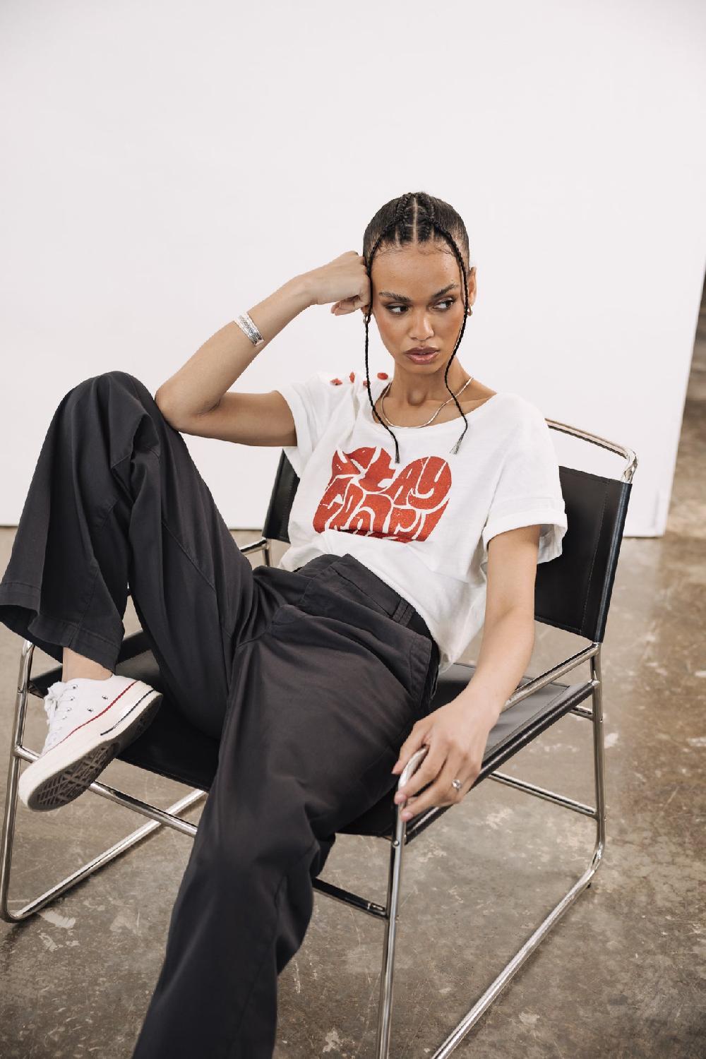 Freeman T. Porter Nickie Felicita Pantalon Large Femme Total Eclipse