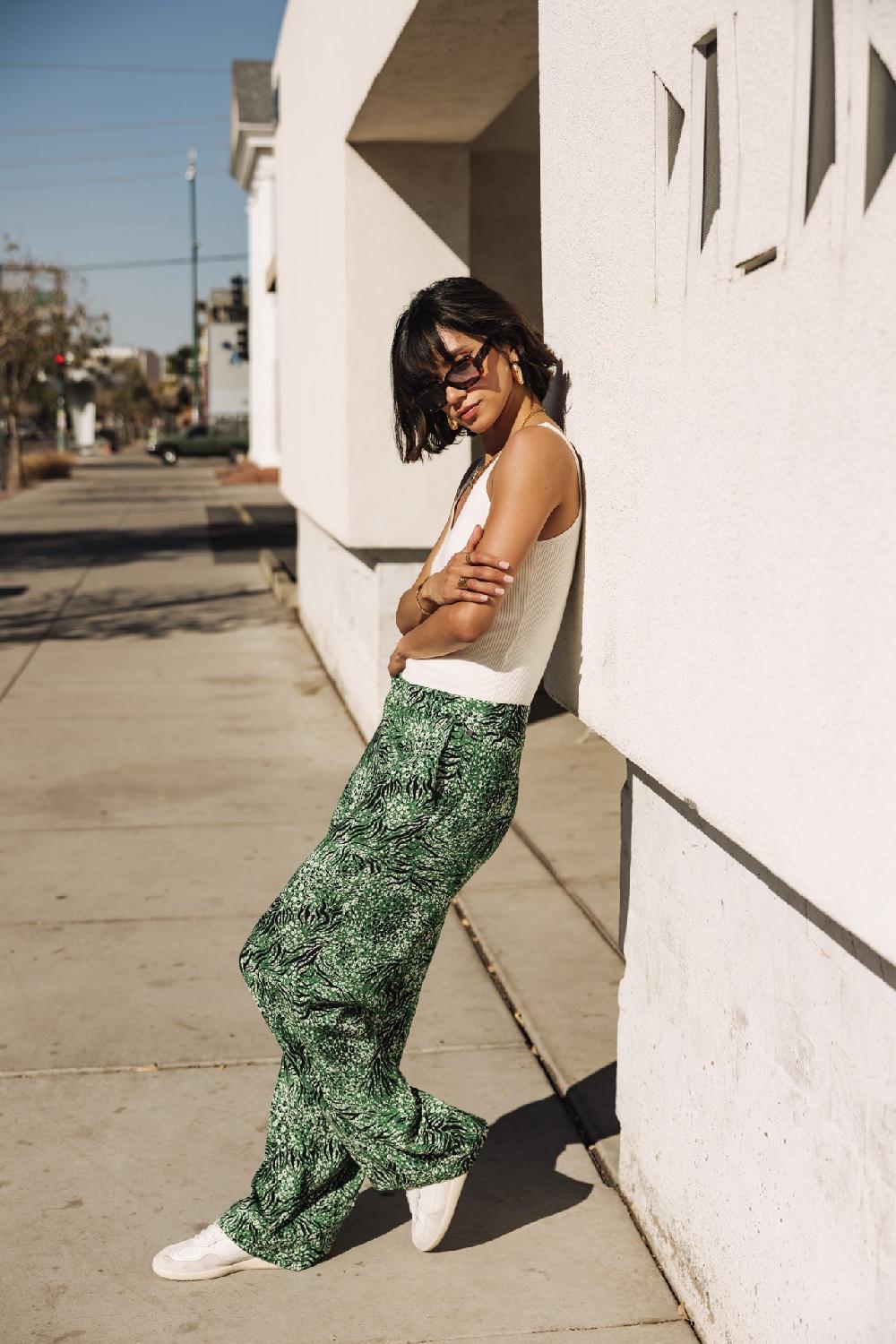 Freeman T. Porter Nickie Rumba Pantalon Large Femme Jolly Green