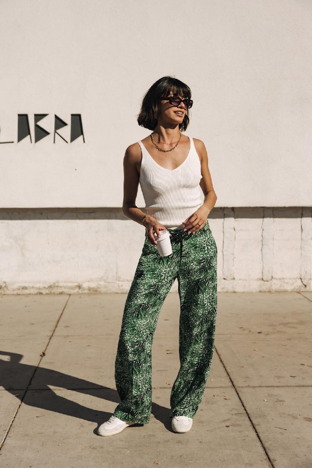 Freeman T. Porter Nickie Rumba Pantalon Large Femme Jolly Green