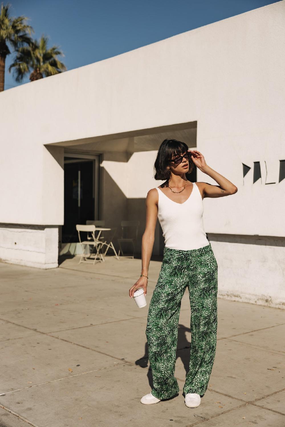 freeman t. porter Nickie Rumba Pantalon large Femme jolly green freeman t. porter Nickie Rumba Pantalon large Femme jolly green