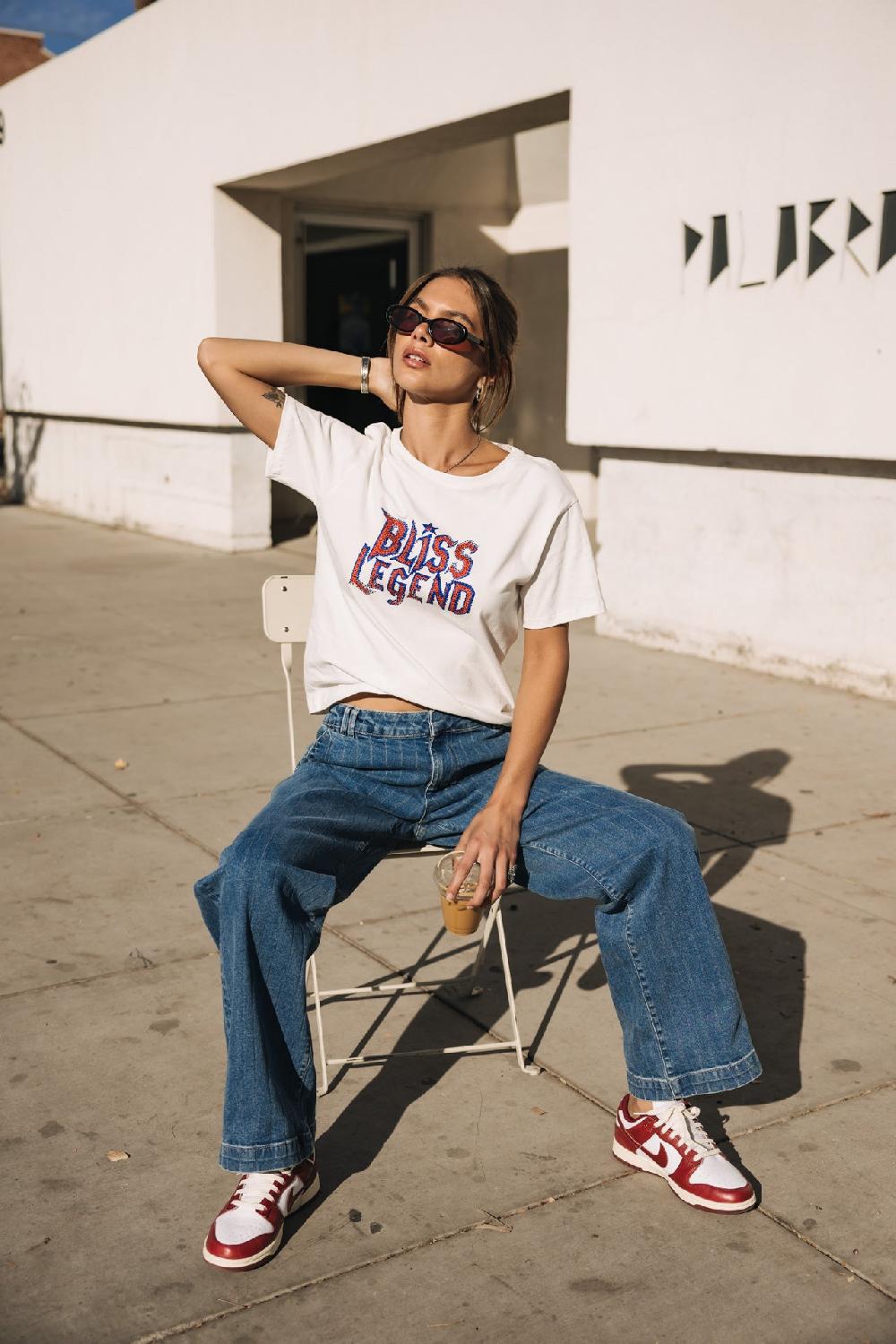 Freeman T. Porter Nickie SDM Jeans Large Femme Piazalli Light Blue