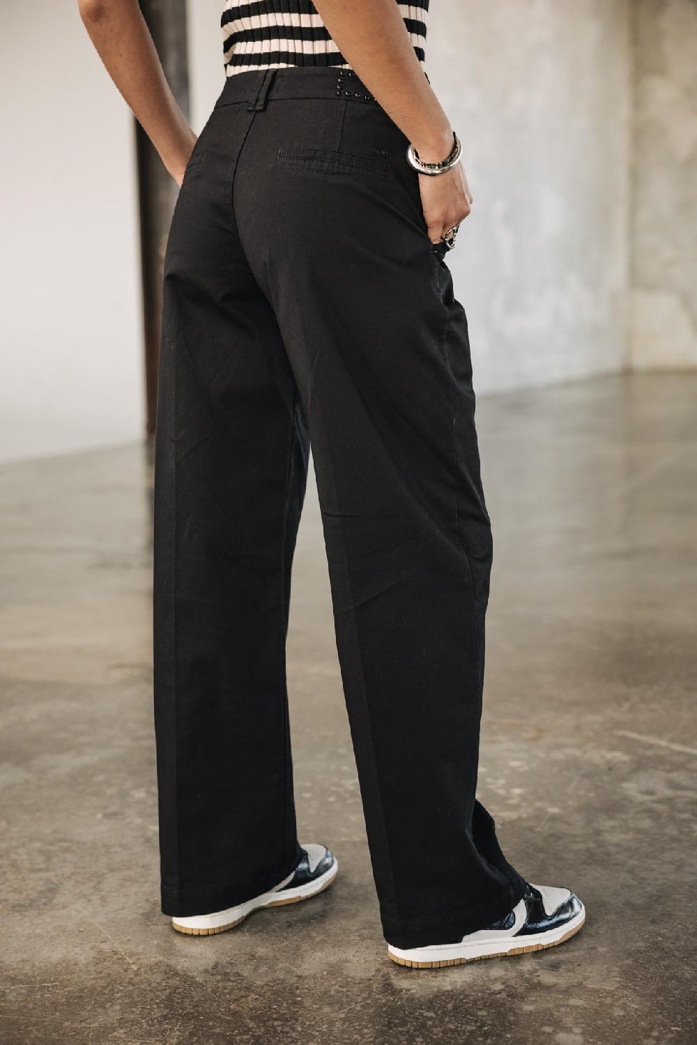 Freeman T. Porter Nickie Studs Felicita Pantalon Large Femme Black