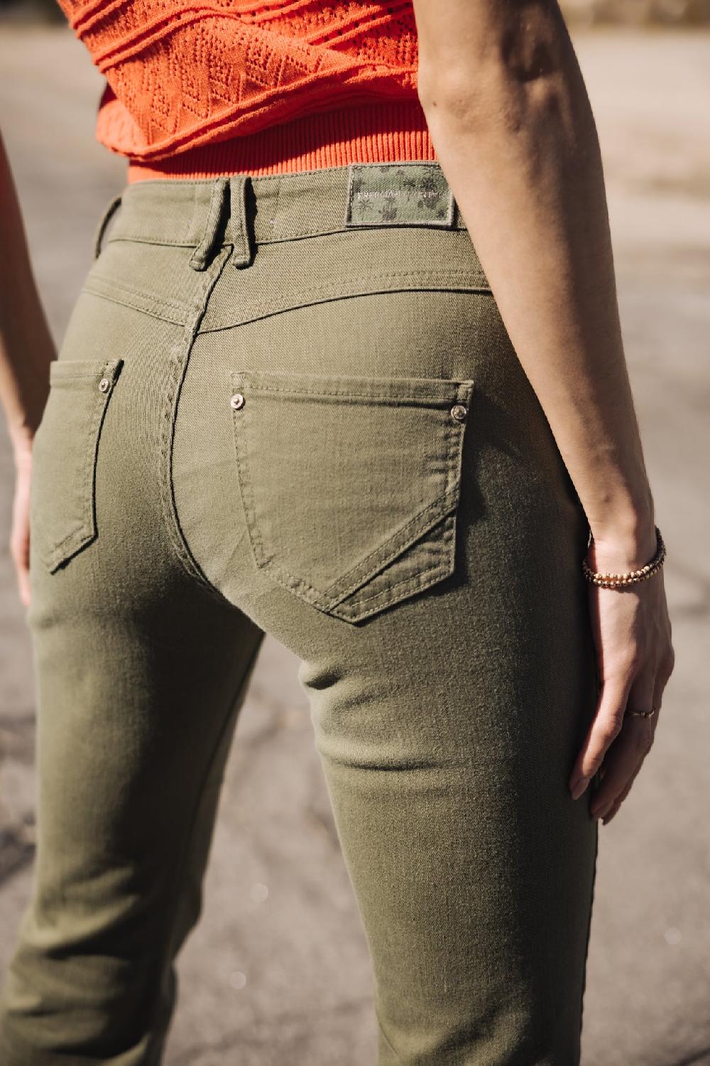 Freeman T. Porter Norma California Pantalon Bootcut Cropped Femme Forest Night