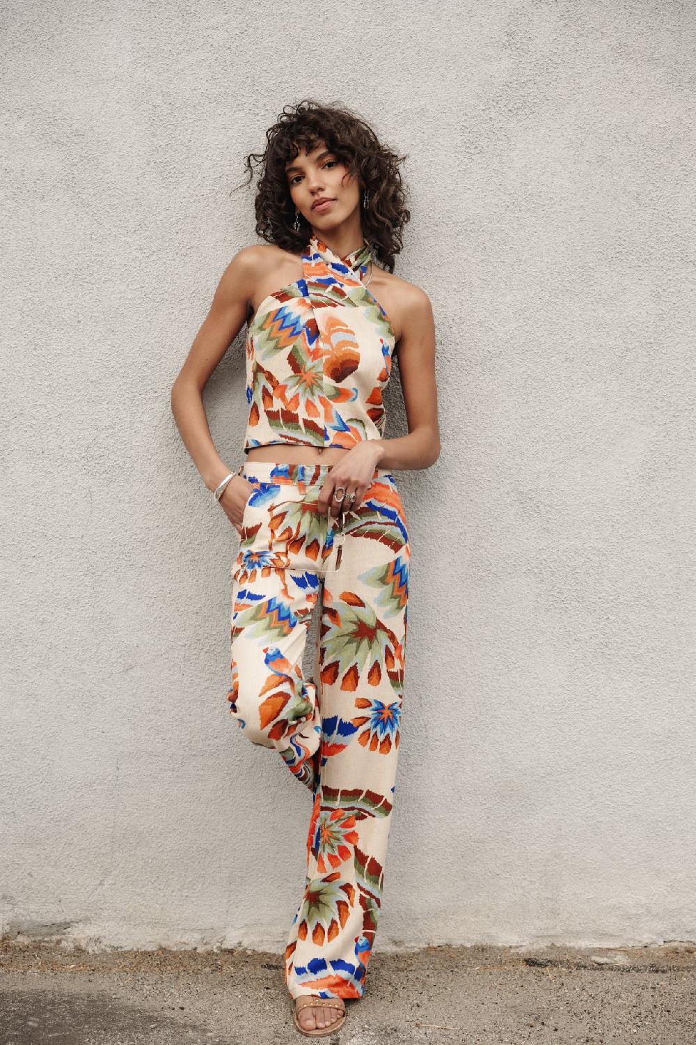 Freeman T. Porter Olivia Parrot Dos Nu Croisé Femme Irish Cream