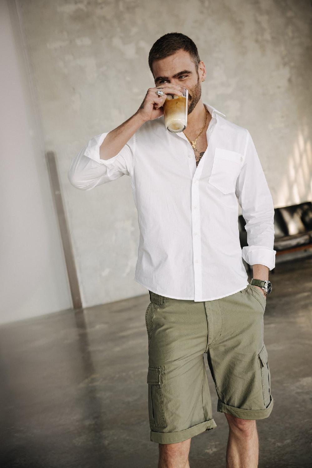 Freeman T. Porter Oscar Jerrican Short Homme Army Green