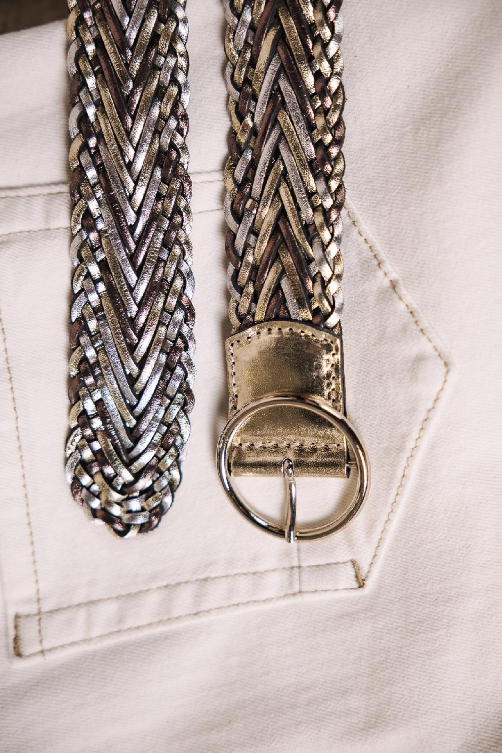 Freeman T. Porter Palia Ceinture En Cuir Femme Metal