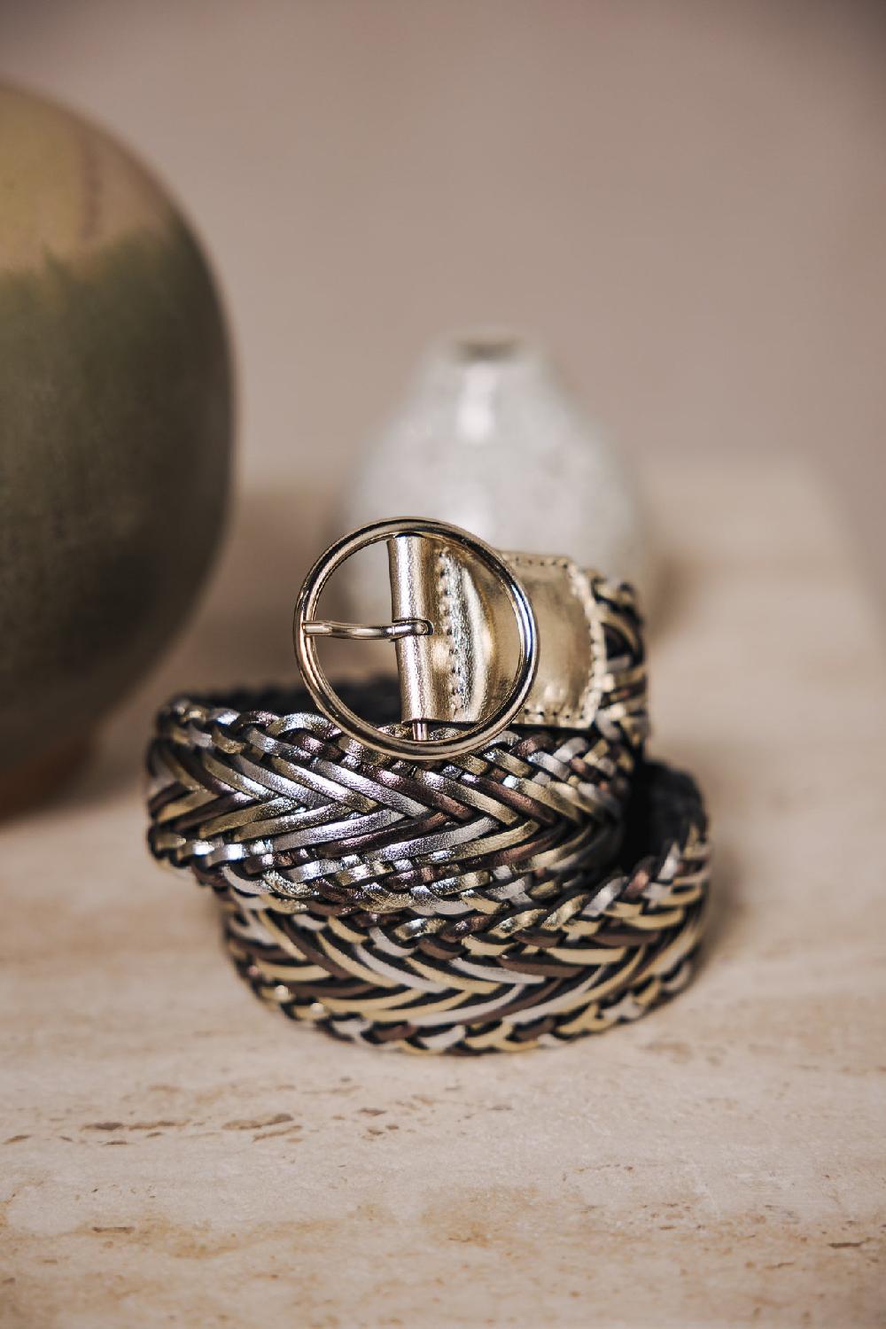 Freeman T. Porter Palia Ceinture En Cuir Femme Metal