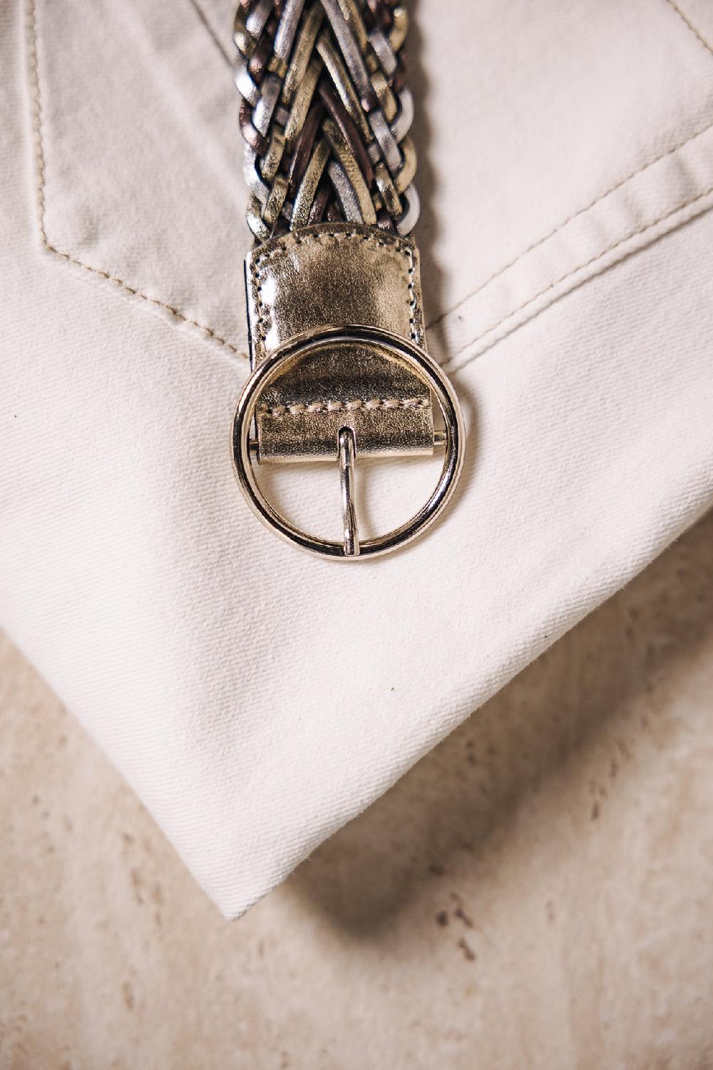 Freeman T. Porter Palia Ceinture En Cuir Femme Metal