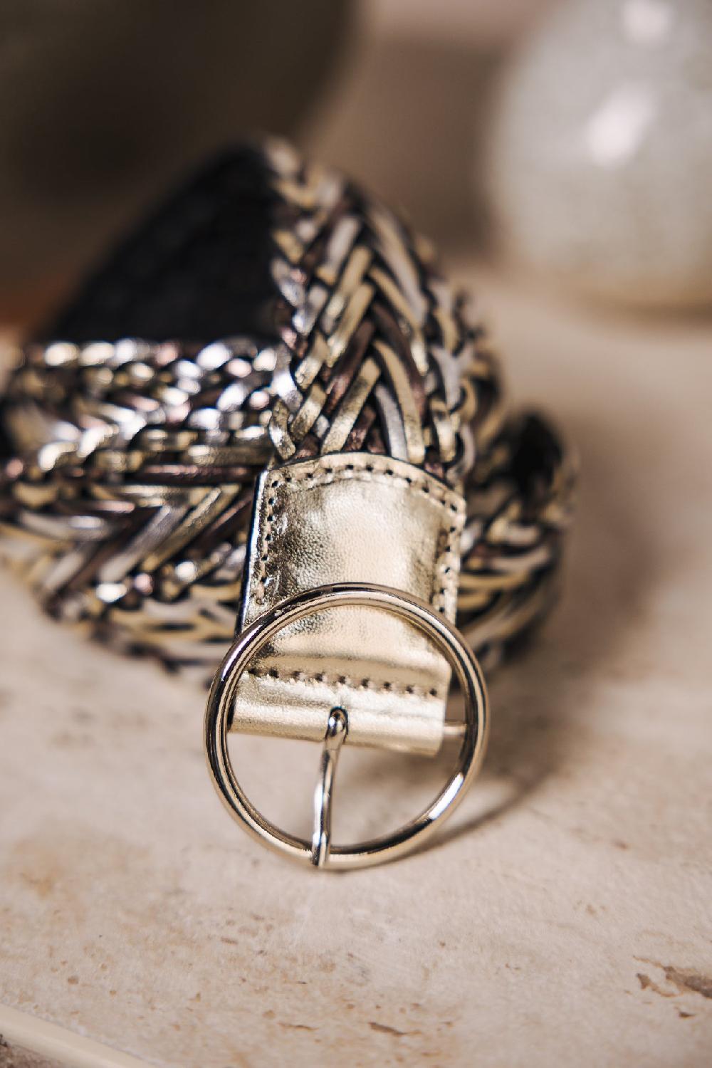 freeman t. porter Palia Ceinture en cuir Femme metal