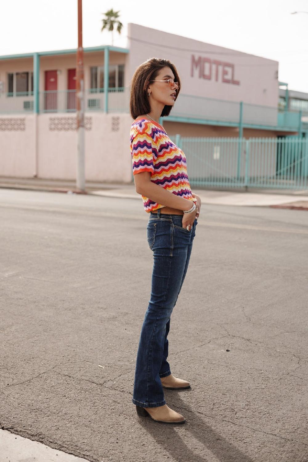 Freeman T. Porter Pelona Wavy T-shirt Crochet Femme Tigerlily