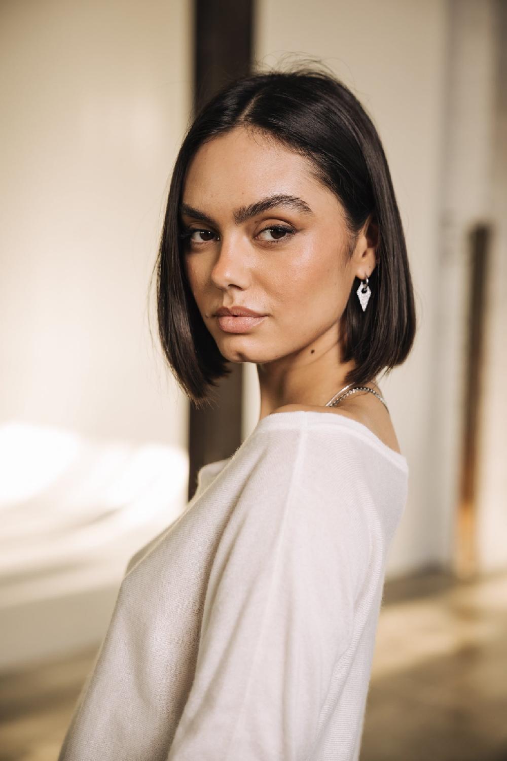 Freeman T. Porter Persia Pull Col Bateau Femme White