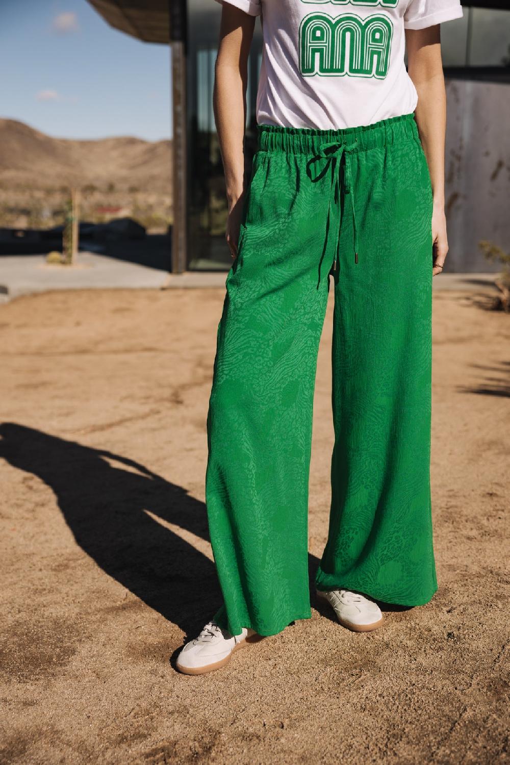 Freeman T. Porter Phandy Ibiza Pantalon Palazzo Femme Jolly Green