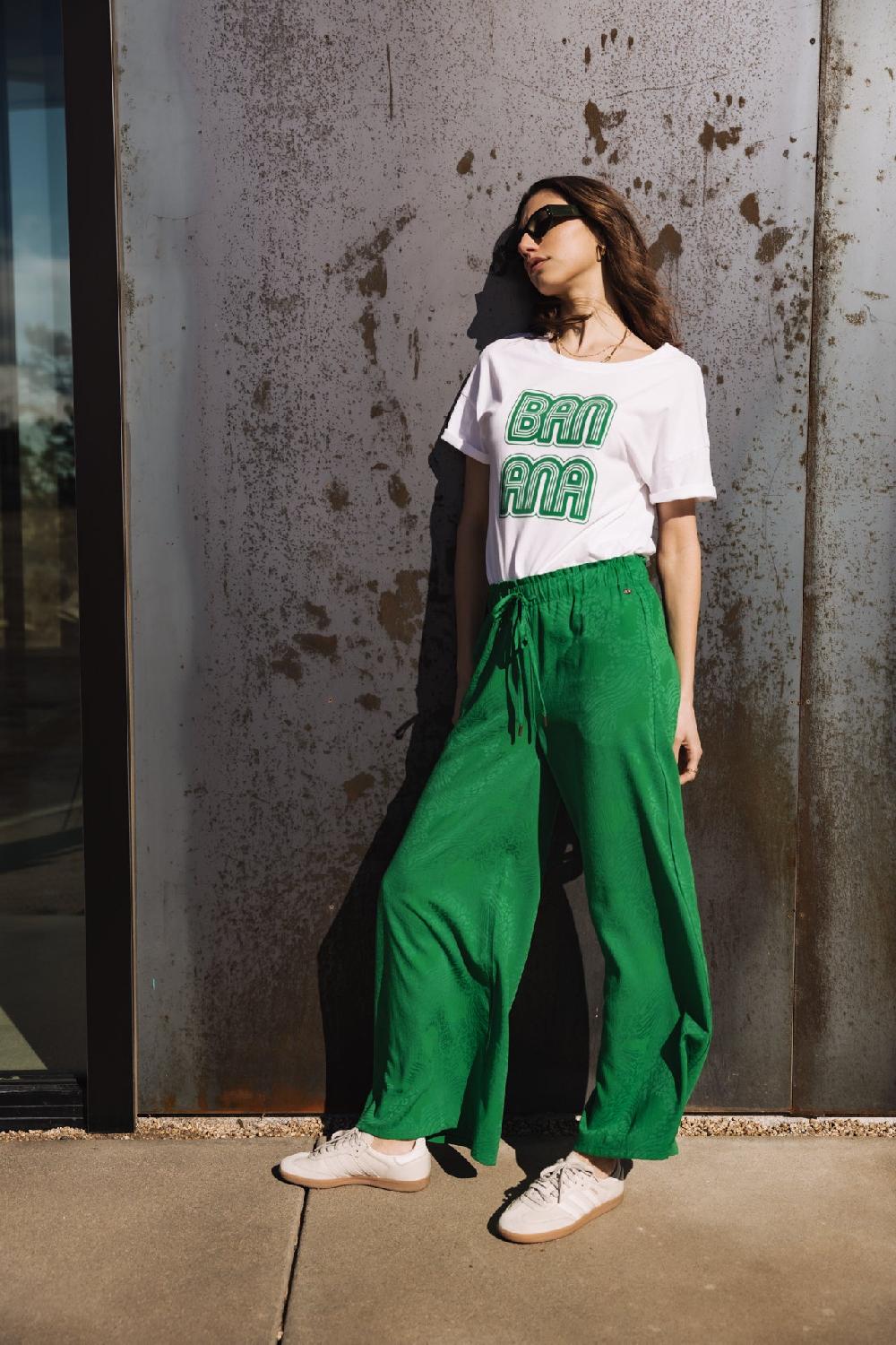 Freeman T. Porter Phandy Ibiza Pantalon Palazzo Femme Jolly Green