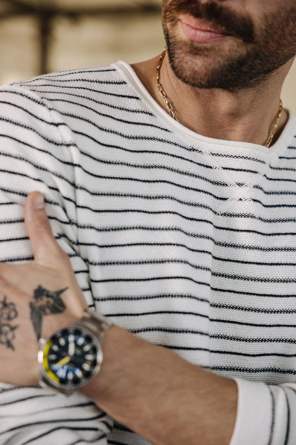 Freeman T. Porter Pharell Santorini Pull Homme Light Gray