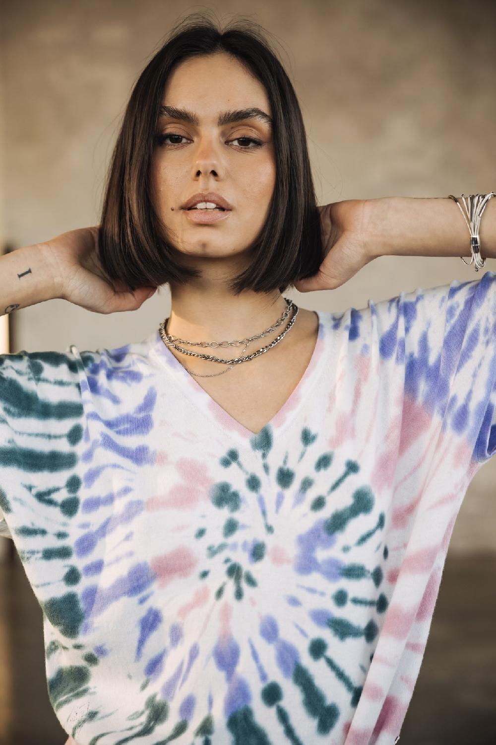 freeman t. porter Philia Snail T-shirt tie & dye Femme pink