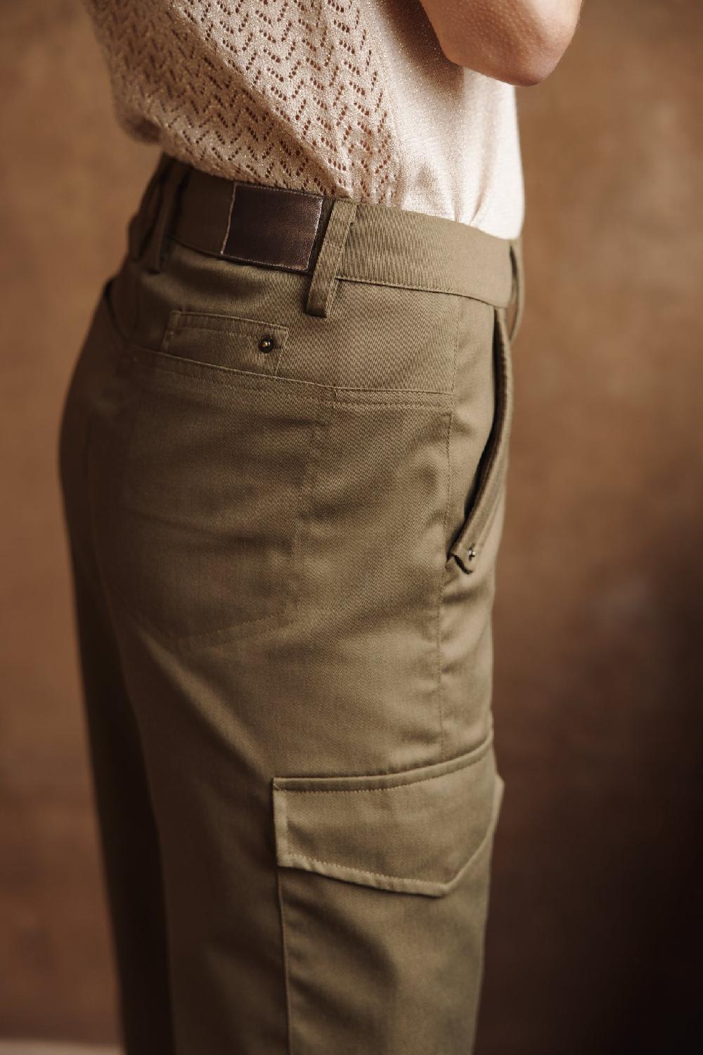 Freeman T. Porter Phoebe Smart Pantalon Cargo Femme Dark Olive