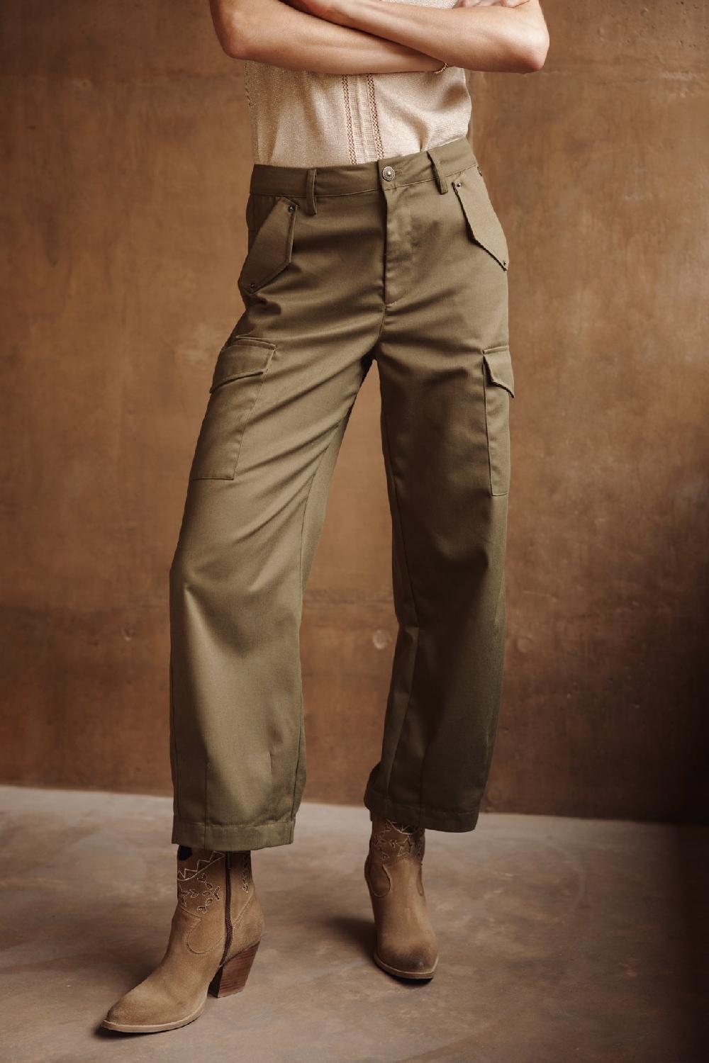 freeman t. porter Phoebe Smart Pantalon cargo Femme dark olive