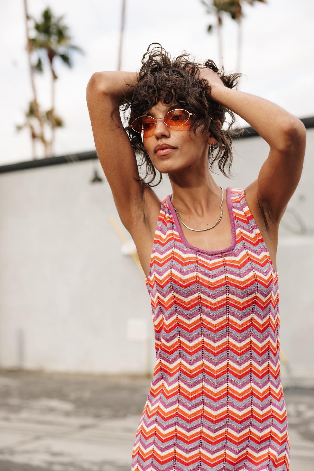 Freeman T. Porter Raga Waves Robe En Crochet Femme Original