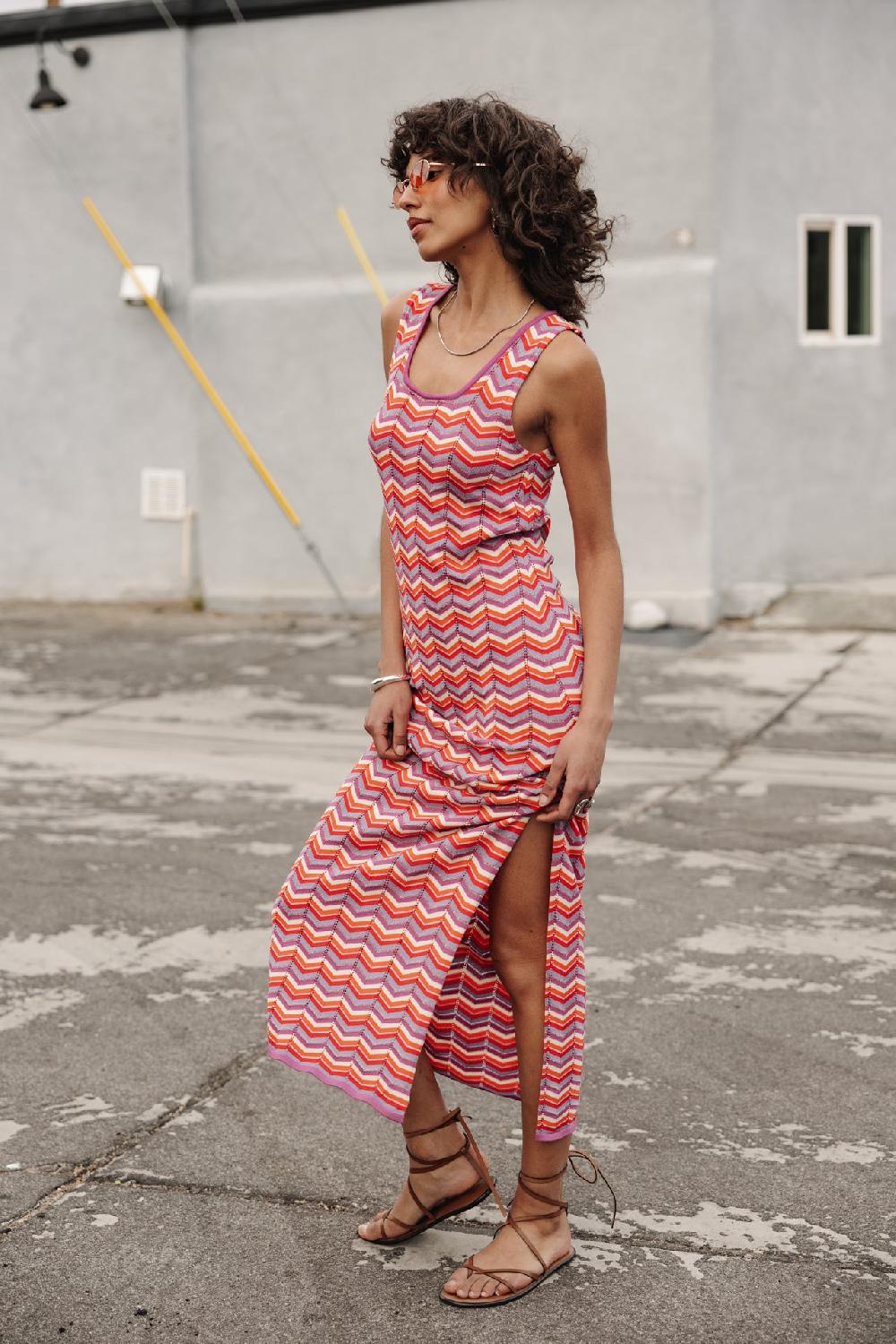 Freeman T. Porter Raga Waves Robe En Crochet Femme Original