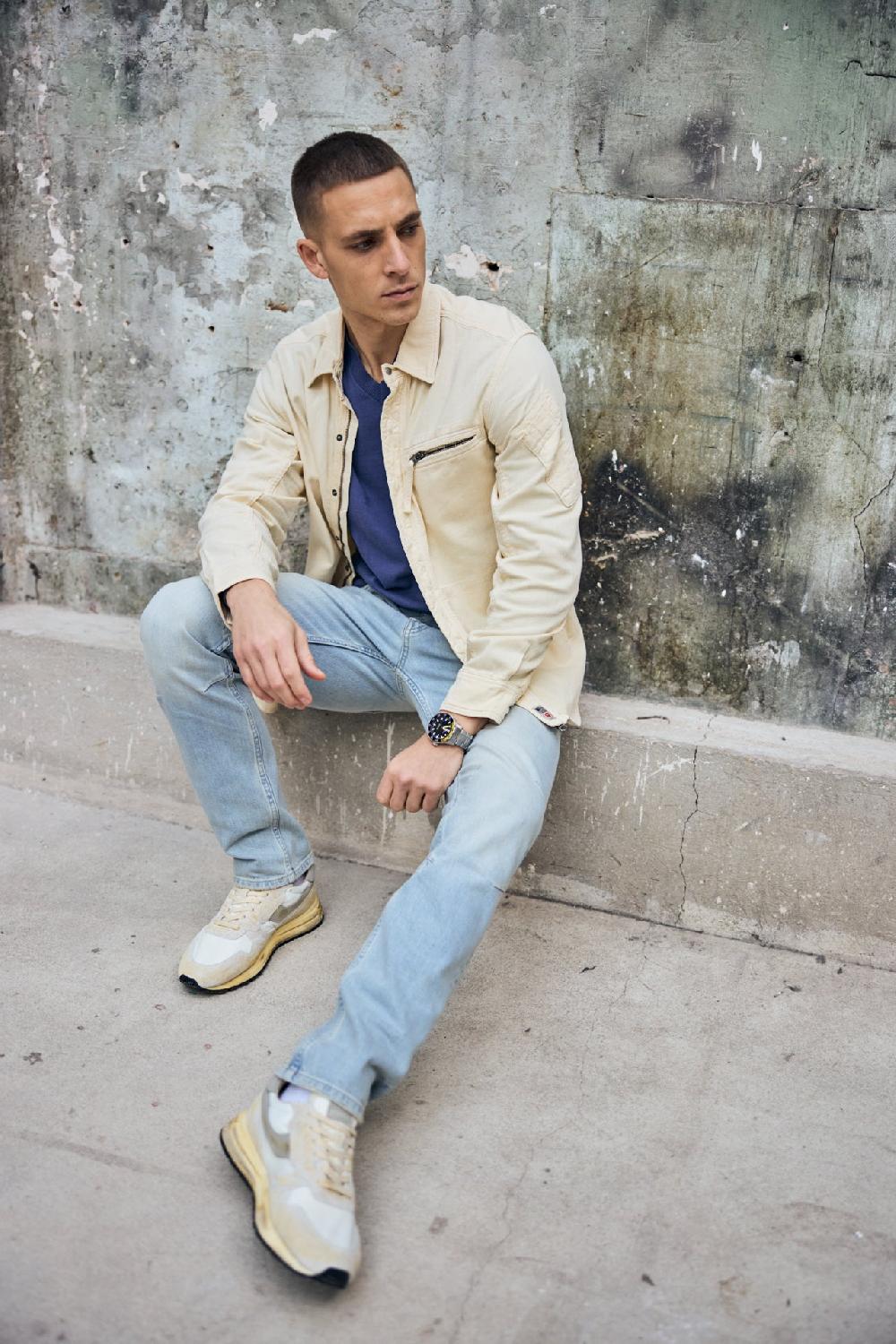 Freeman T. Porter Rage Saharan Veste Chemise Homme Natural