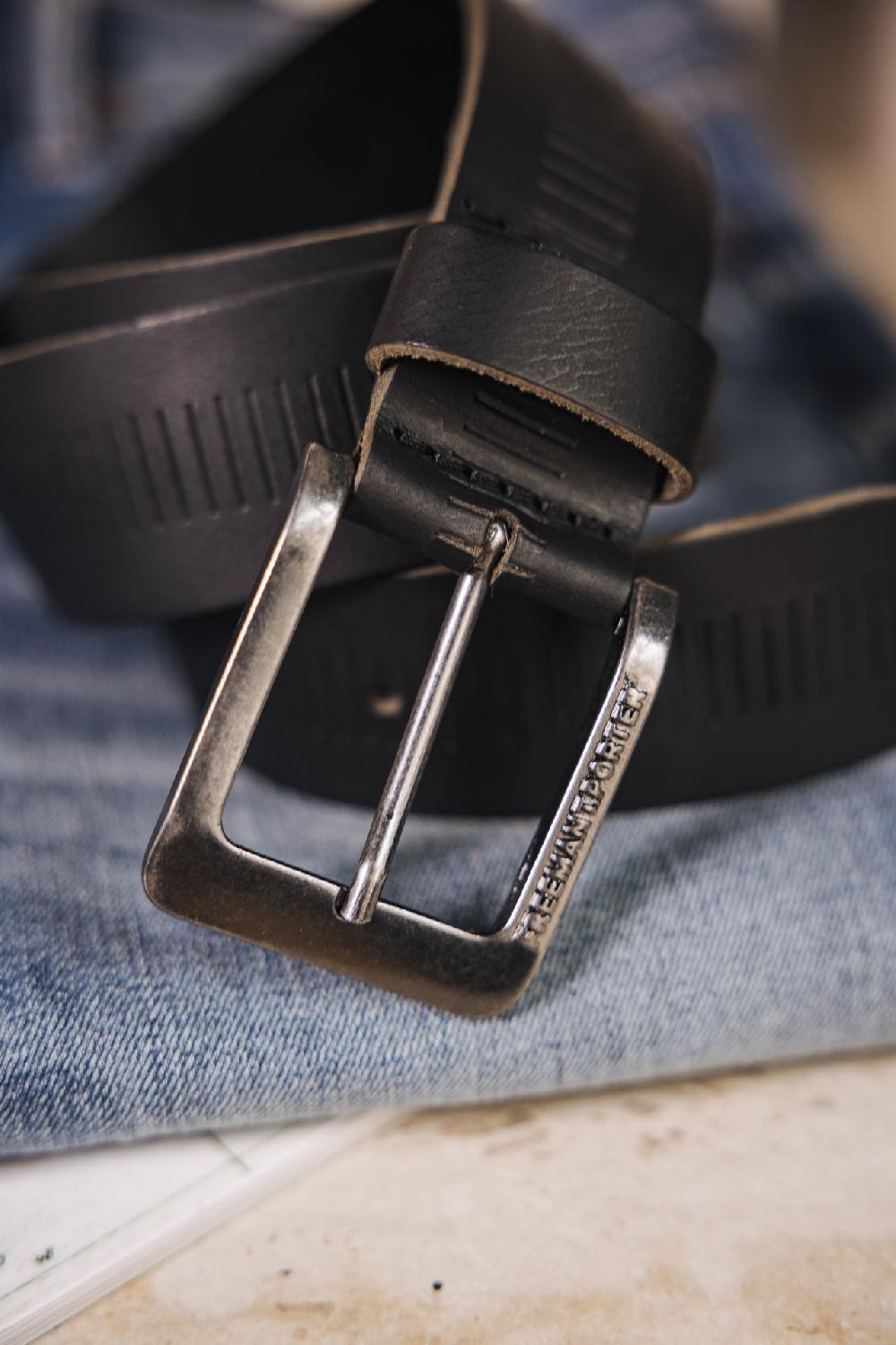 Freeman T. Porter Rainer Ceinture En Cuir Homme Black