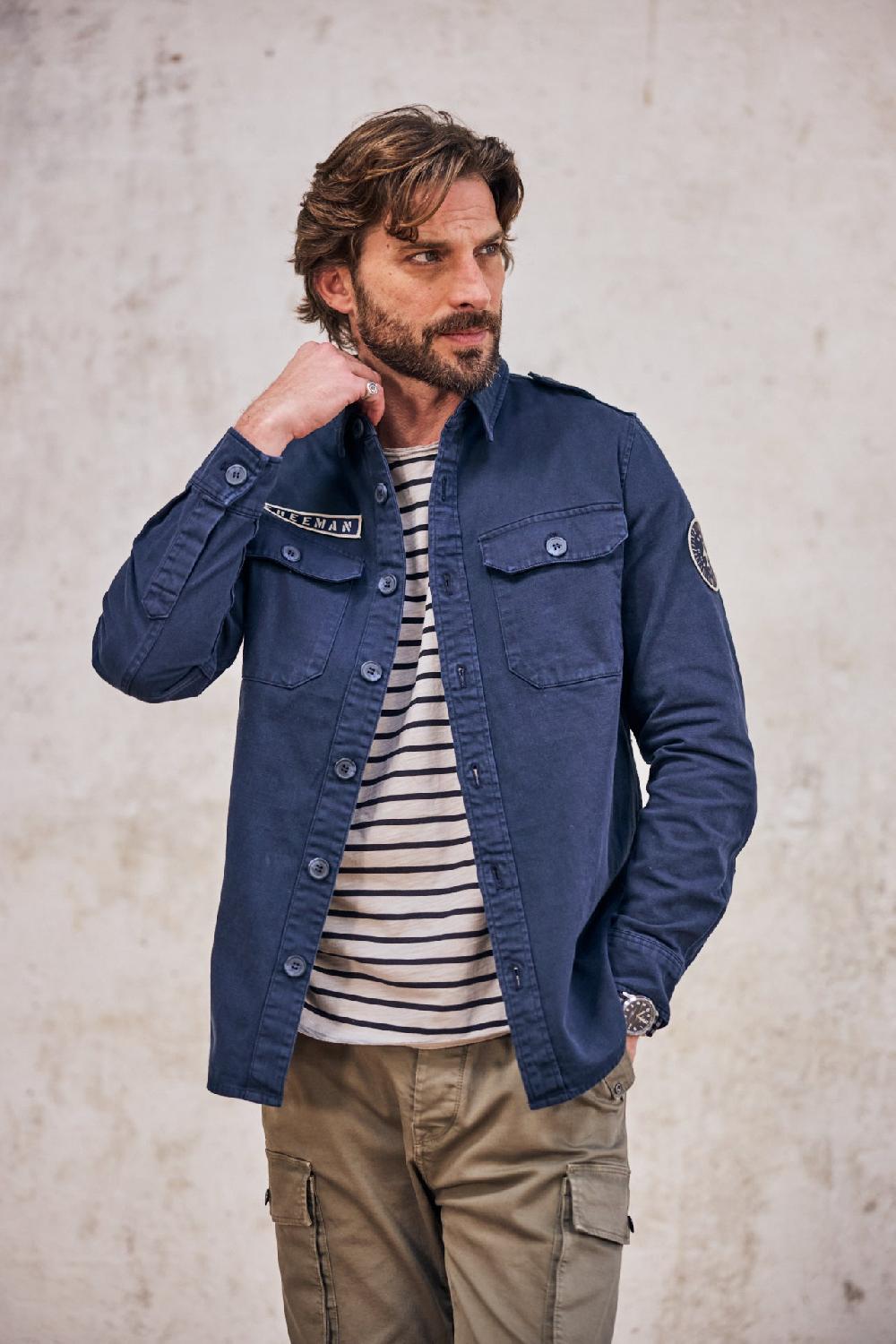 Freeman T. Porter Raven Scrapper Veste Surchemise Homme Storm