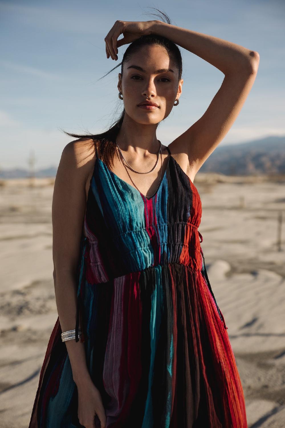 Freeman T. Porter Rizlene Holi Robe à Bretelles Femme Original