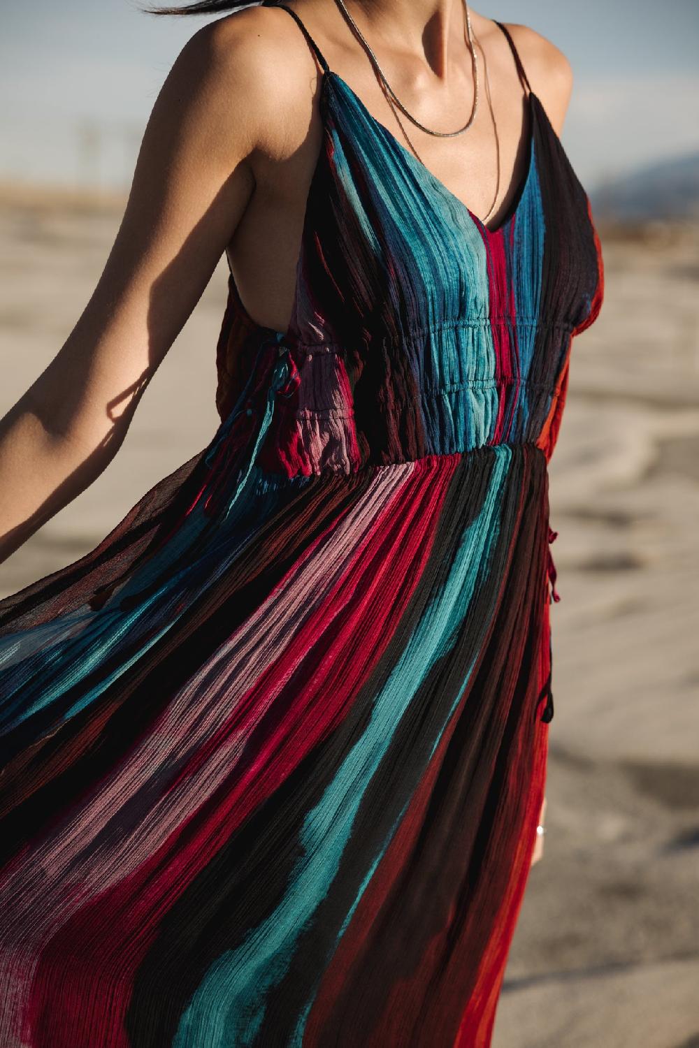 Freeman T. Porter Rizlene Holi Robe à Bretelles Femme Original