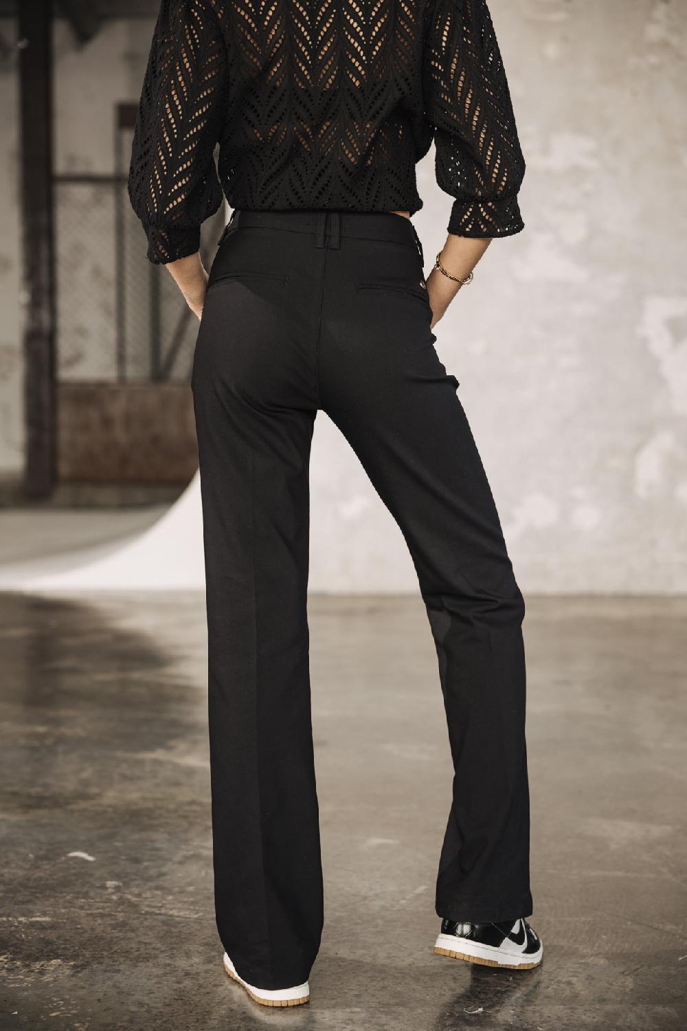 Freeman T. Porter Roma Polyneo Pantalon Bootcut Femme Black