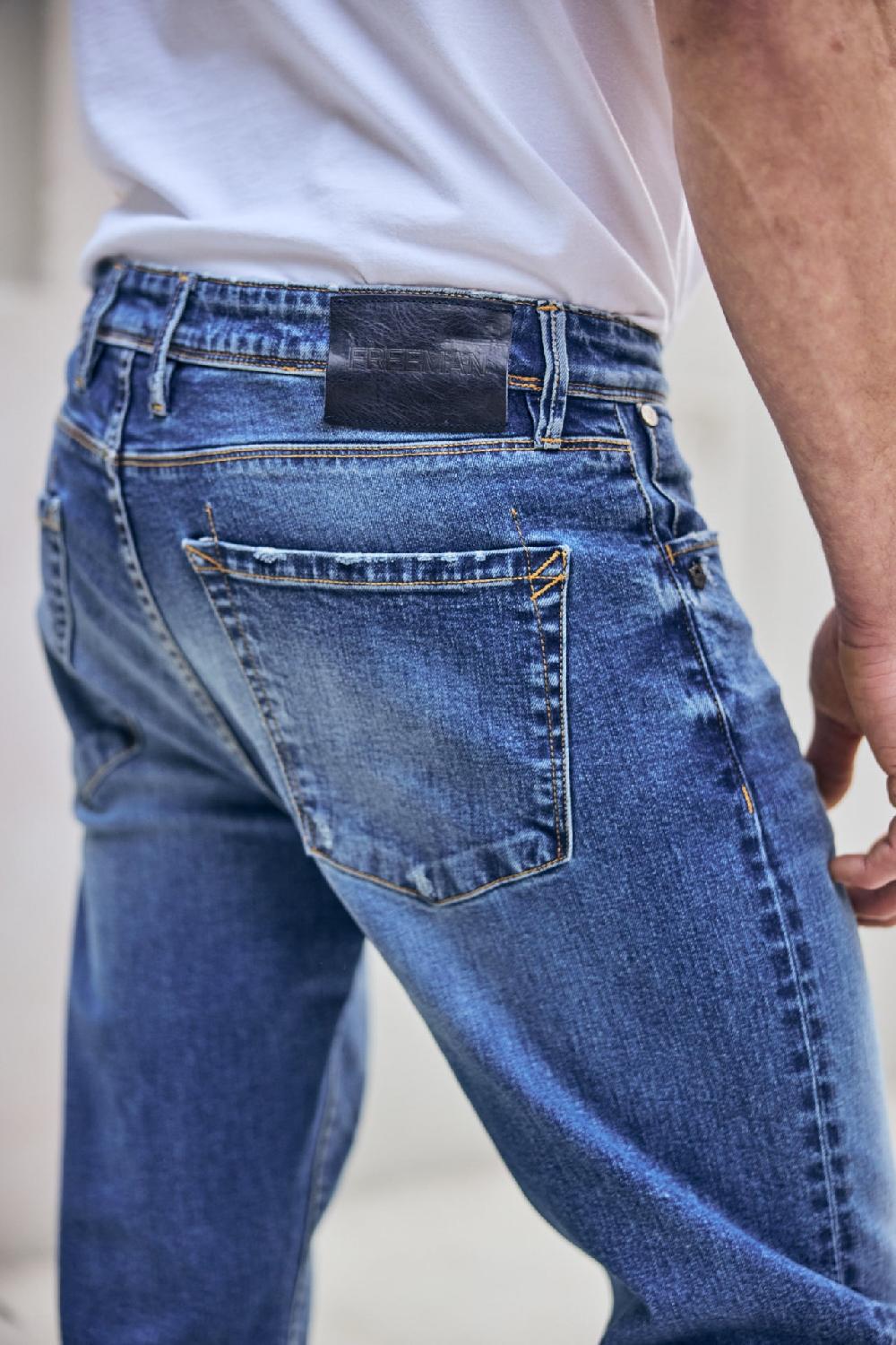 Freeman T. Porter Rubben SDM Jeans Droit Homme Singapour