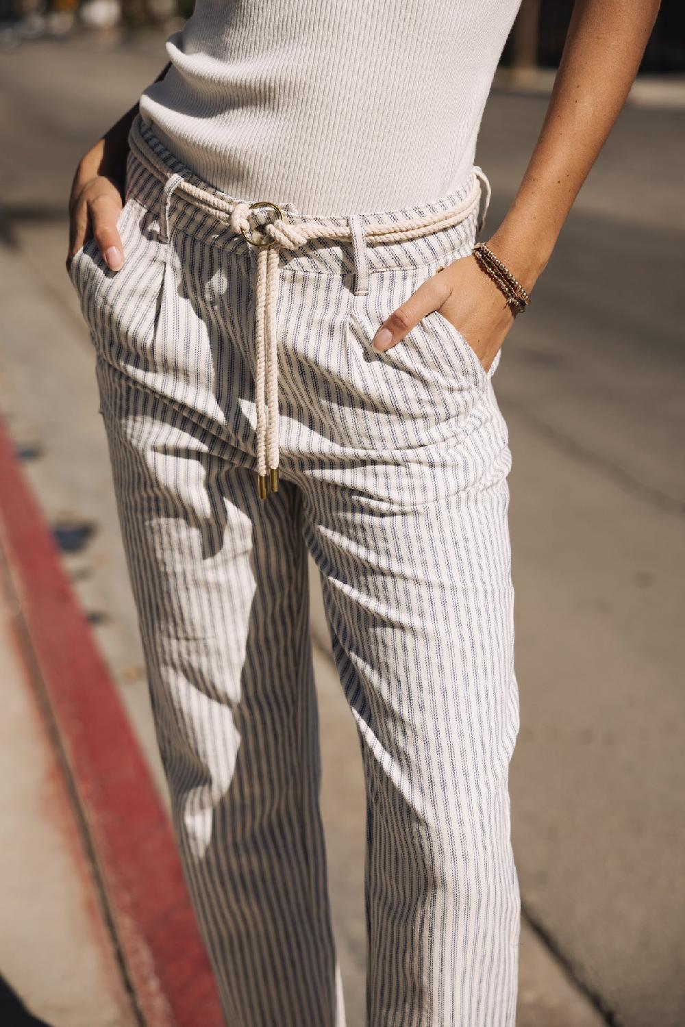 Freeman T. Porter Samara Varda Pantalon Taille Haute Femme Original