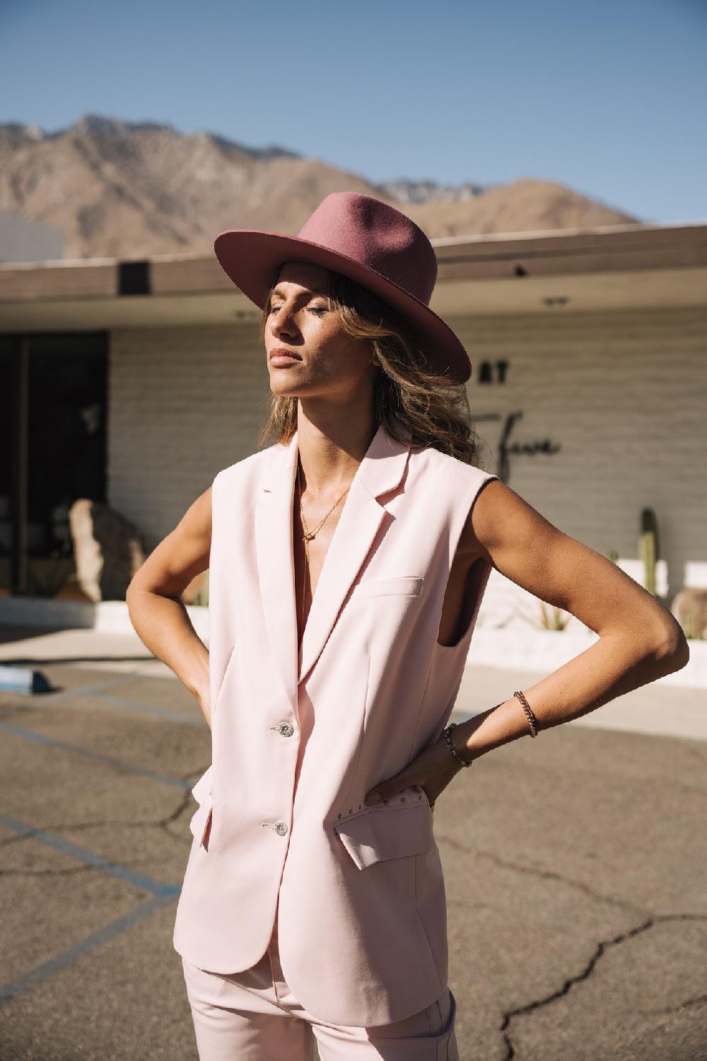 freeman t. porter Sandra Polyneo Light Blazer sans manches Femme light pink