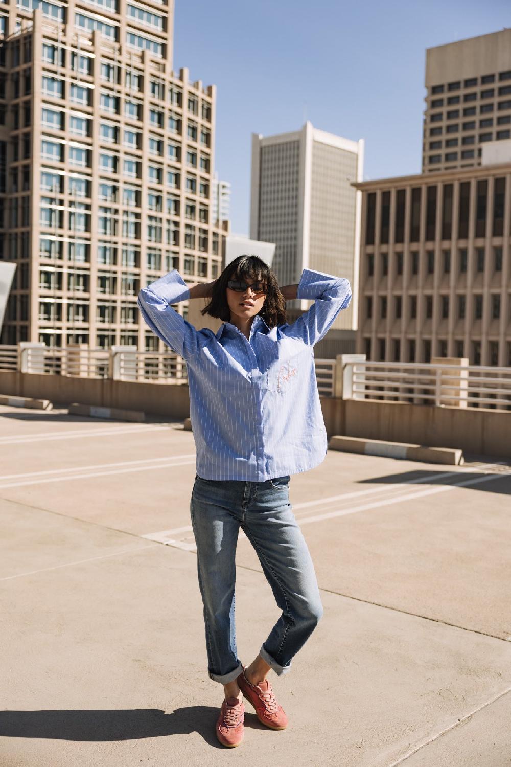 Freeman T. Porter Scarlett S-SDM Jeans Droit Cropped Femme Saopolo Med