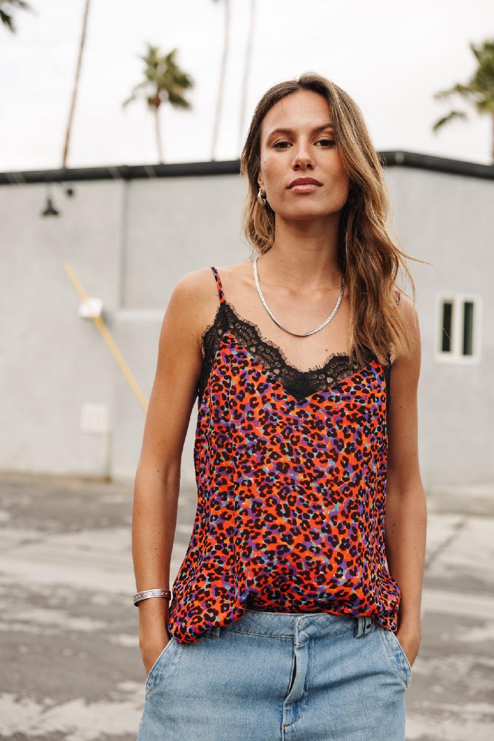 freeman t. porter Selia Leo Flame Top nuisette Femme red alert