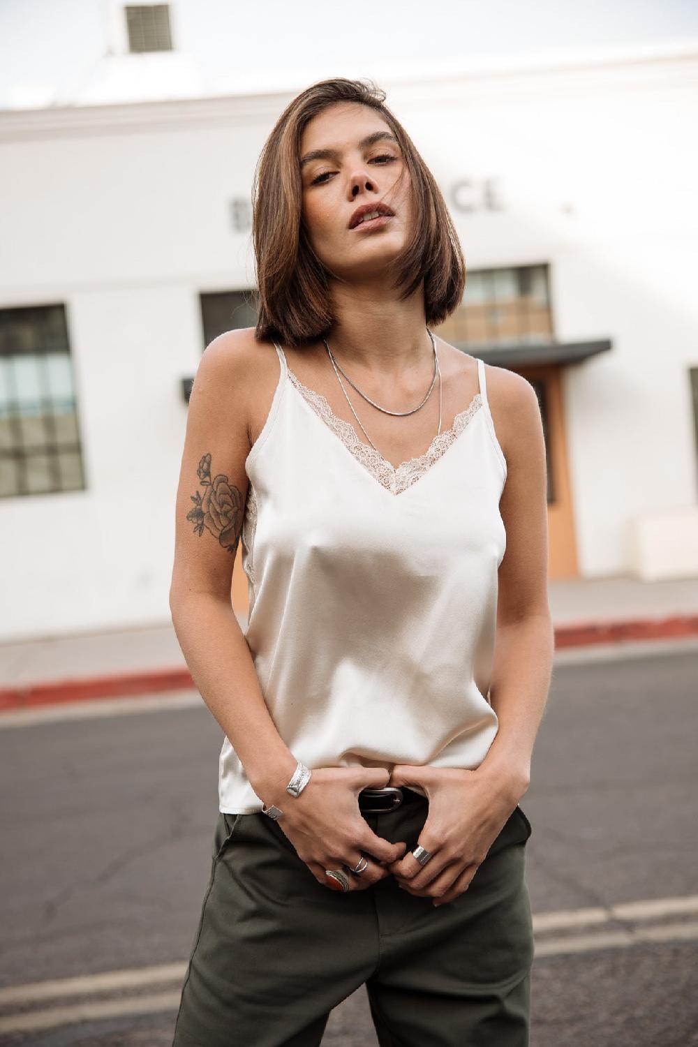 Freeman T. Porter Seliane Plain Top Nuisette Femme Birch