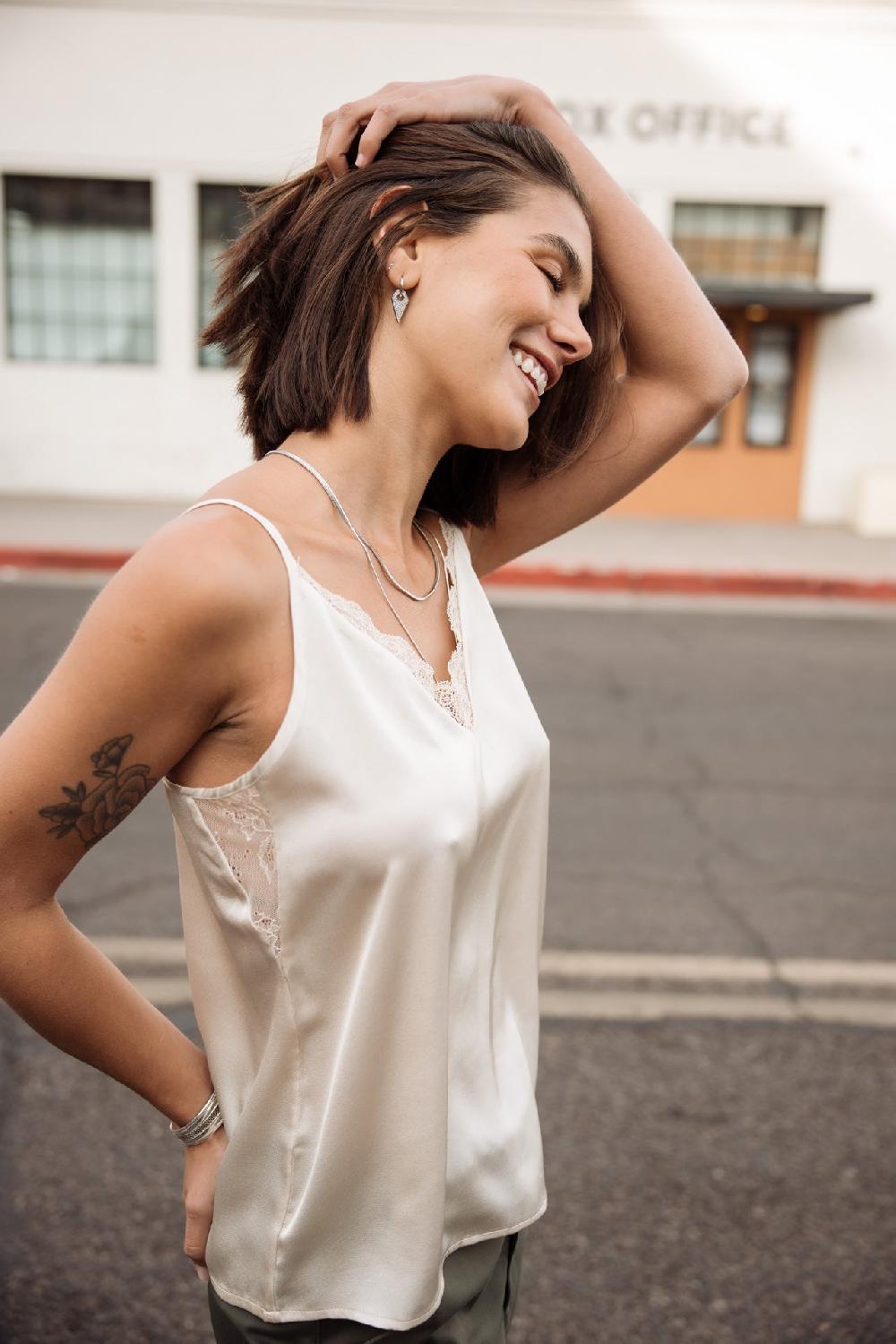 Freeman T. Porter Seliane Plain Top Nuisette Femme Birch