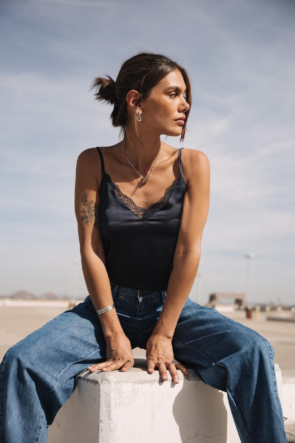 Freeman T. Porter Seliane Plain Top Nuisette Femme Peacoat