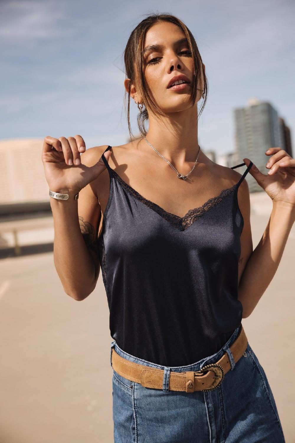 freeman t. porter Seliane Plain Top nuisette Femme peacoat