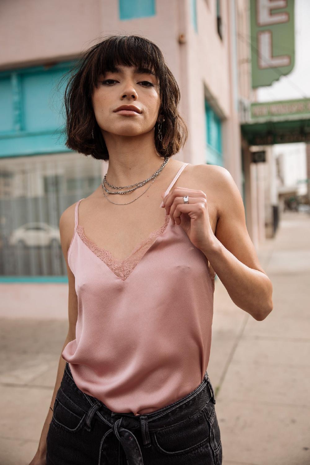 freeman t. porter Seliane Plain Top nuisette Femme tea rose