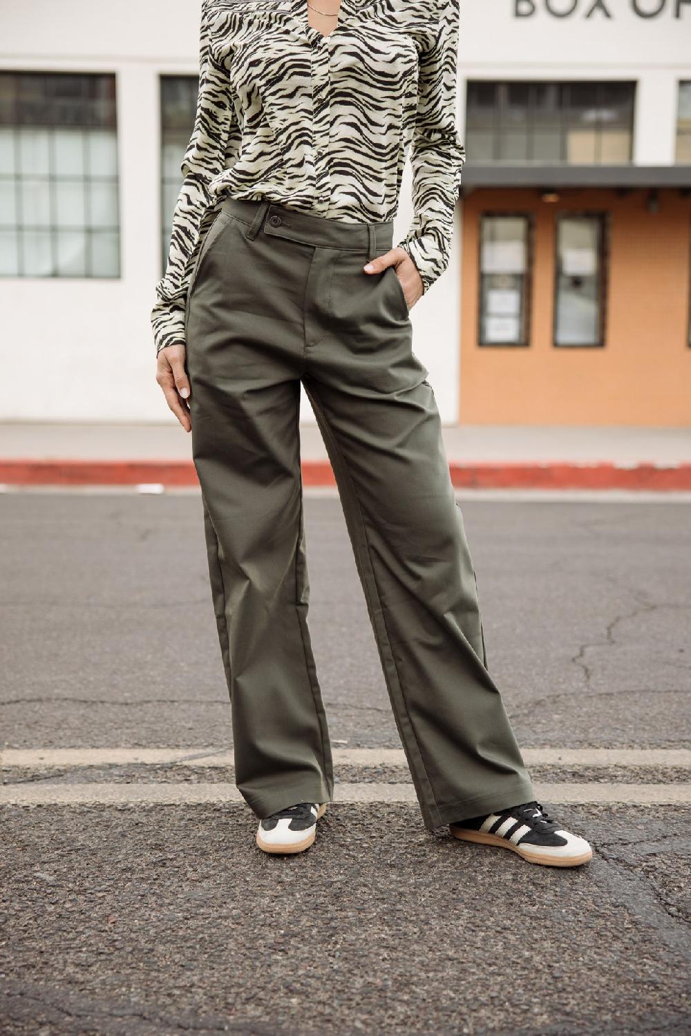 freeman t. porter Sharon Polyneo Light Pantalon large Femme four leaf clover