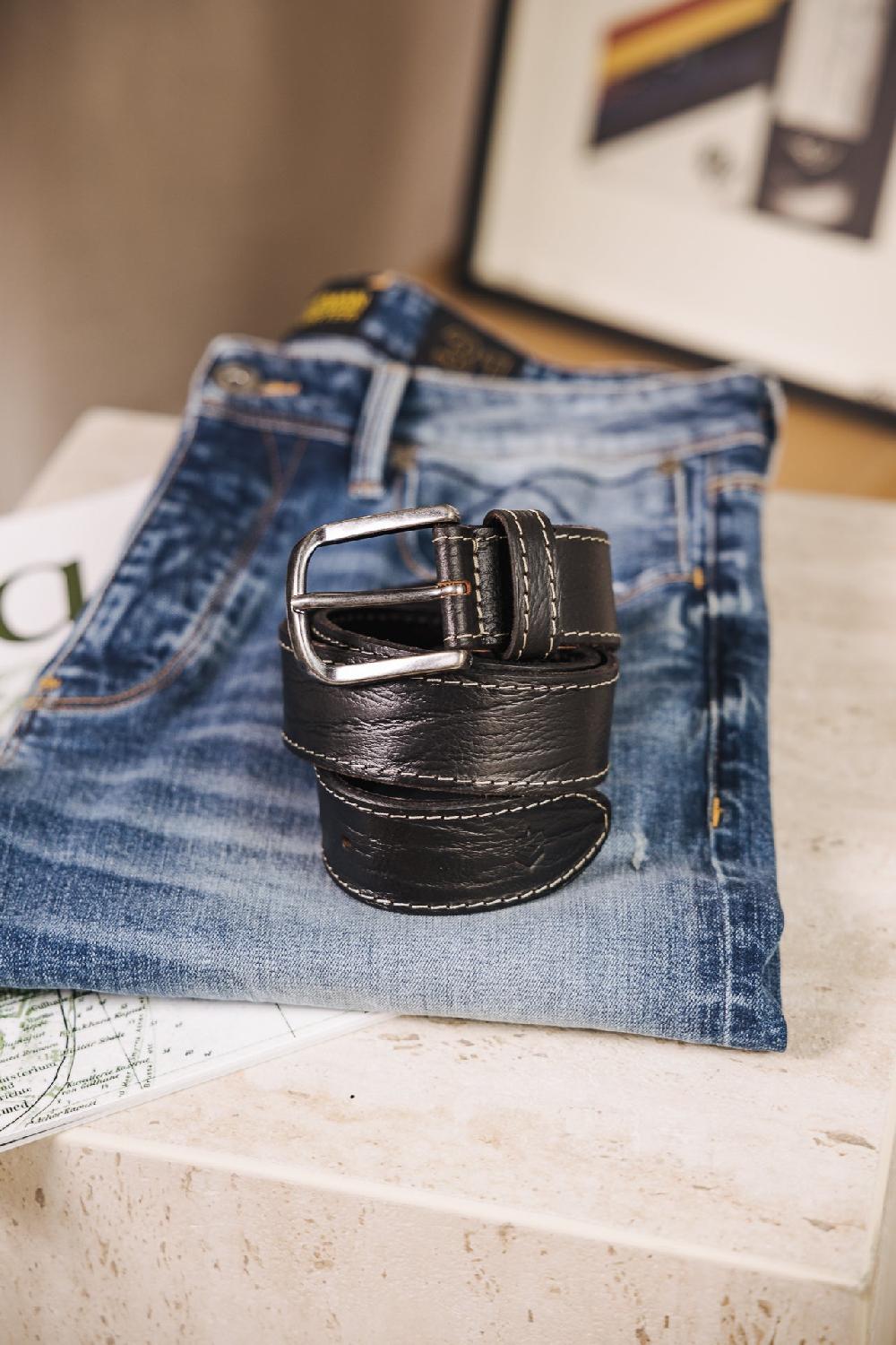 Freeman T. Porter Shilo Ceinture En Cuir Homme Black