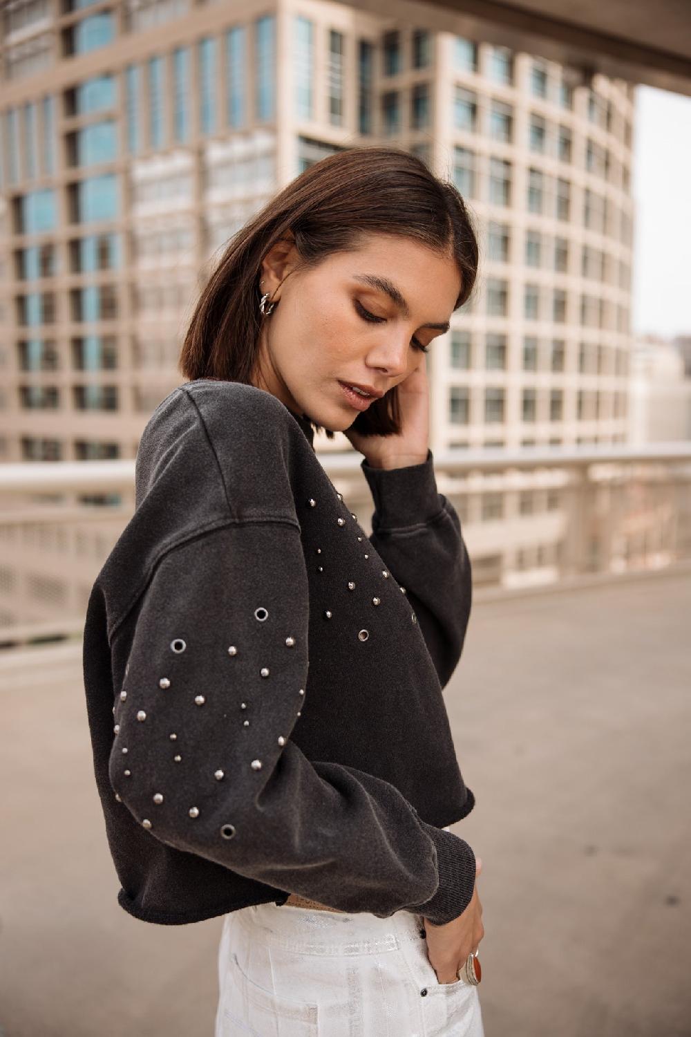 Freeman T. Porter Sihem Jewel Sweat Bijoux Femme Old Black