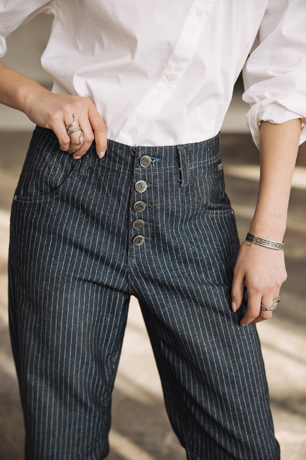 Freeman T. Porter Sloane SDM Jeans Boyfriend Droit Femme Bercato Blue