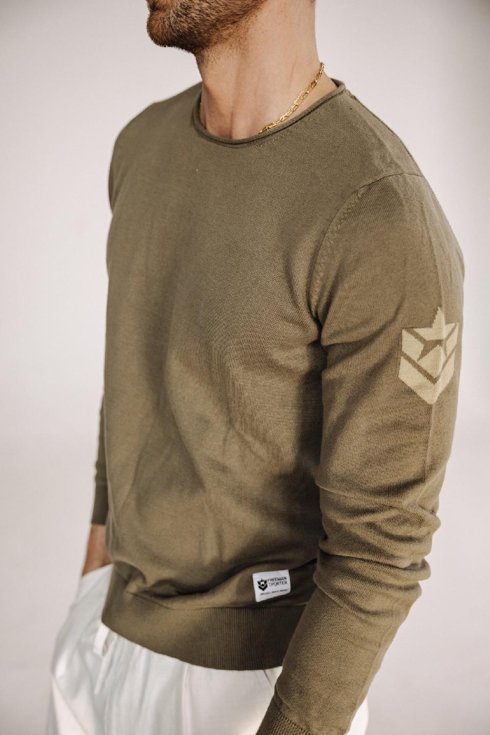 Freeman T. Porter Sonny Conwy Pull Col Rond Homme Tea Leaf