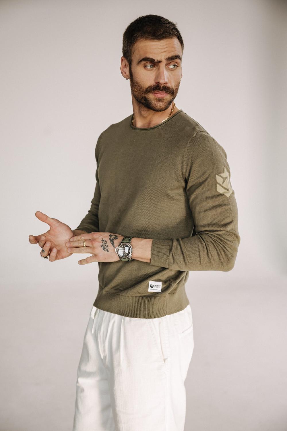 freeman t. porter Sonny Conwy Pull col rond Homme tea leaf